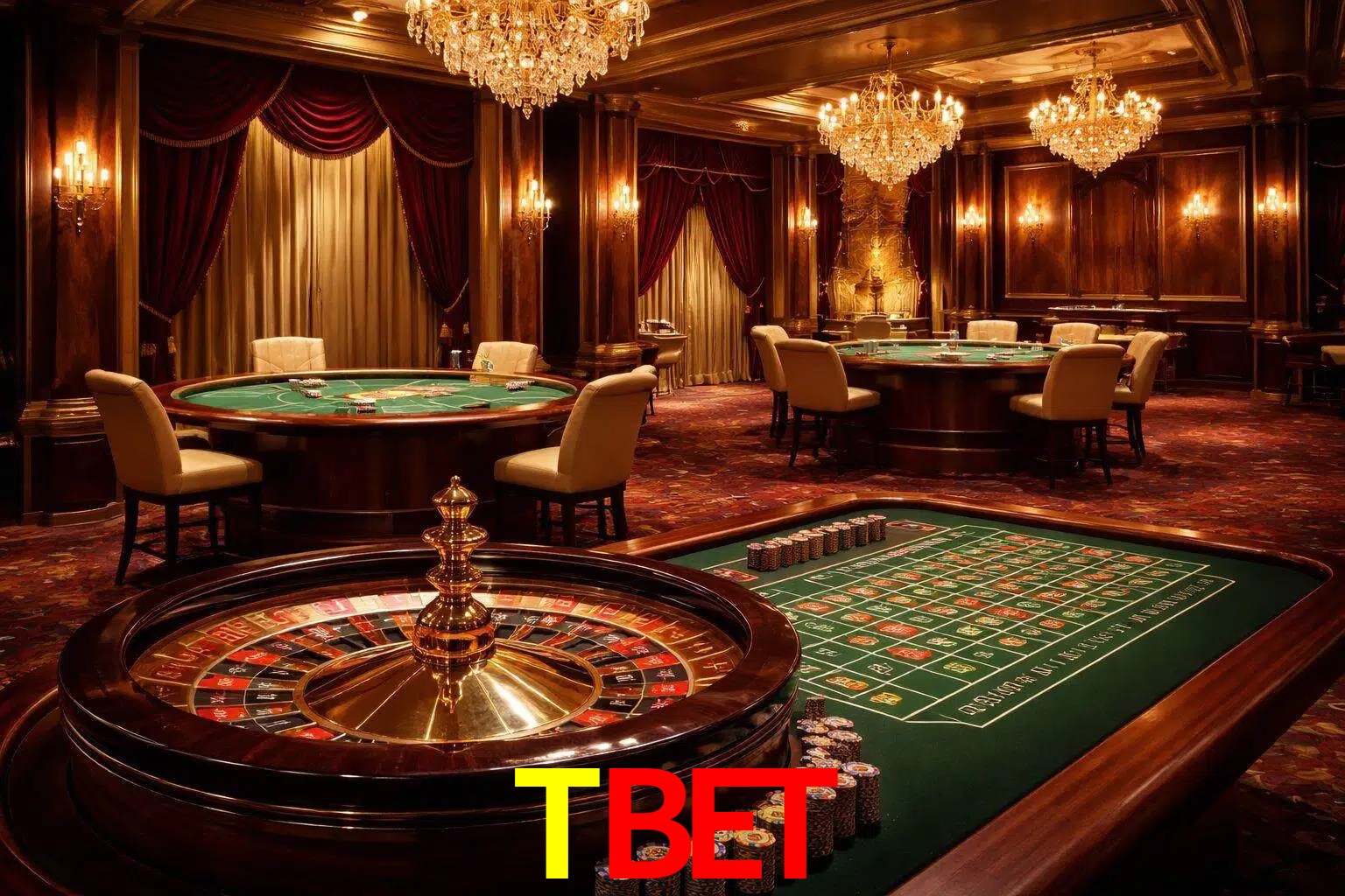 Una escena premium de mesa de casino en vivo con cartas, elementos de ruleta y un ambiente pulido de estudio de transmisión.